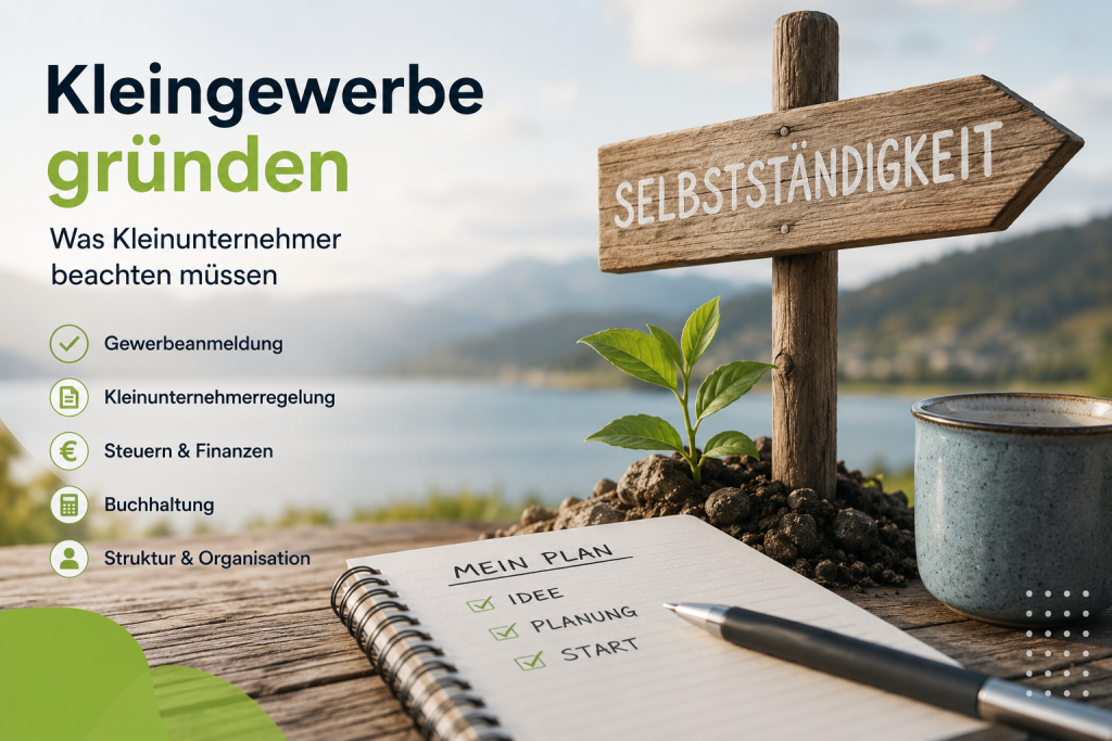 Kleingewerbe gründen: Was Kleinunternehmer beachten sollten